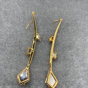 Alexis Bittar Multigem Statement Metal Earrings